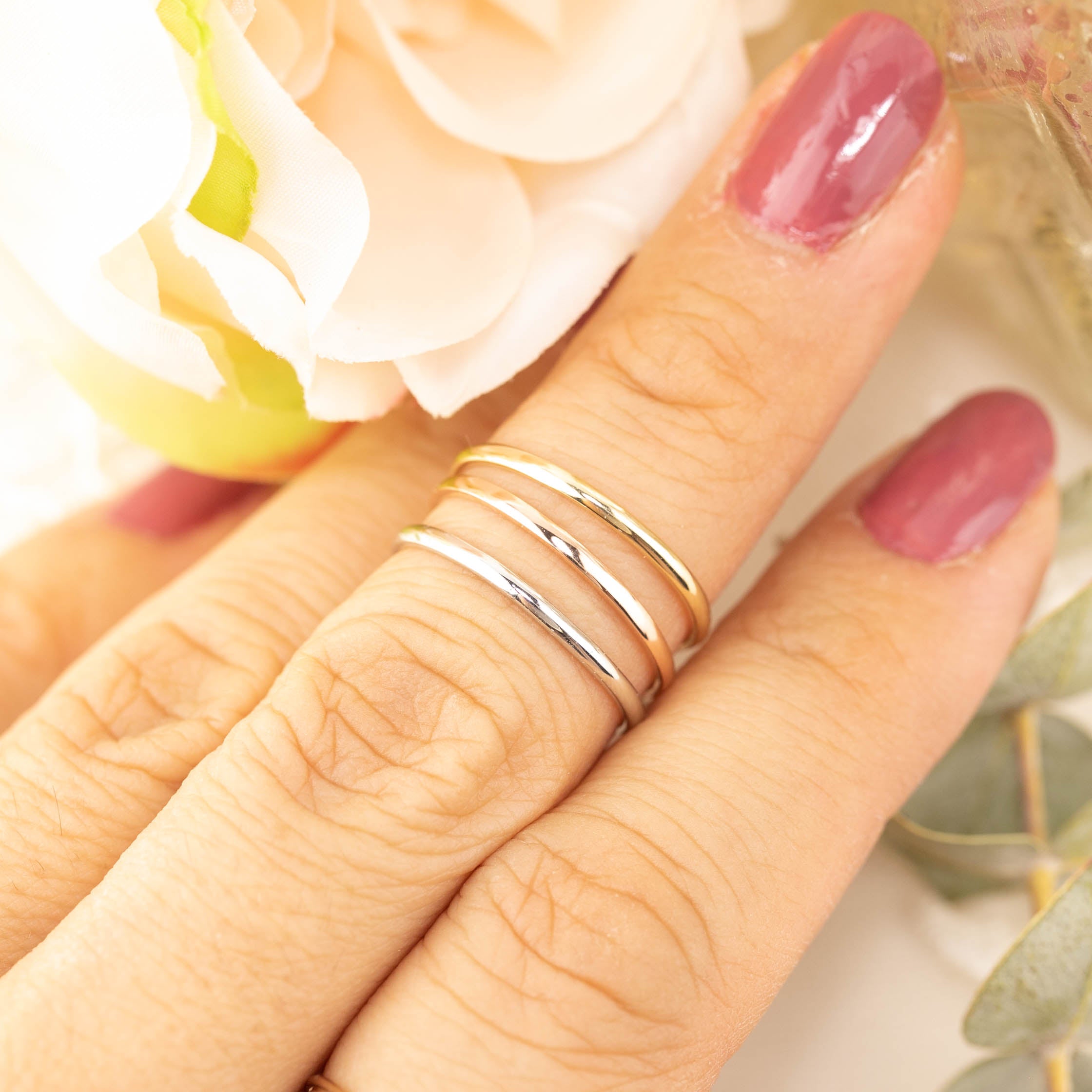 Half-Round Straight Band (1.3mm)