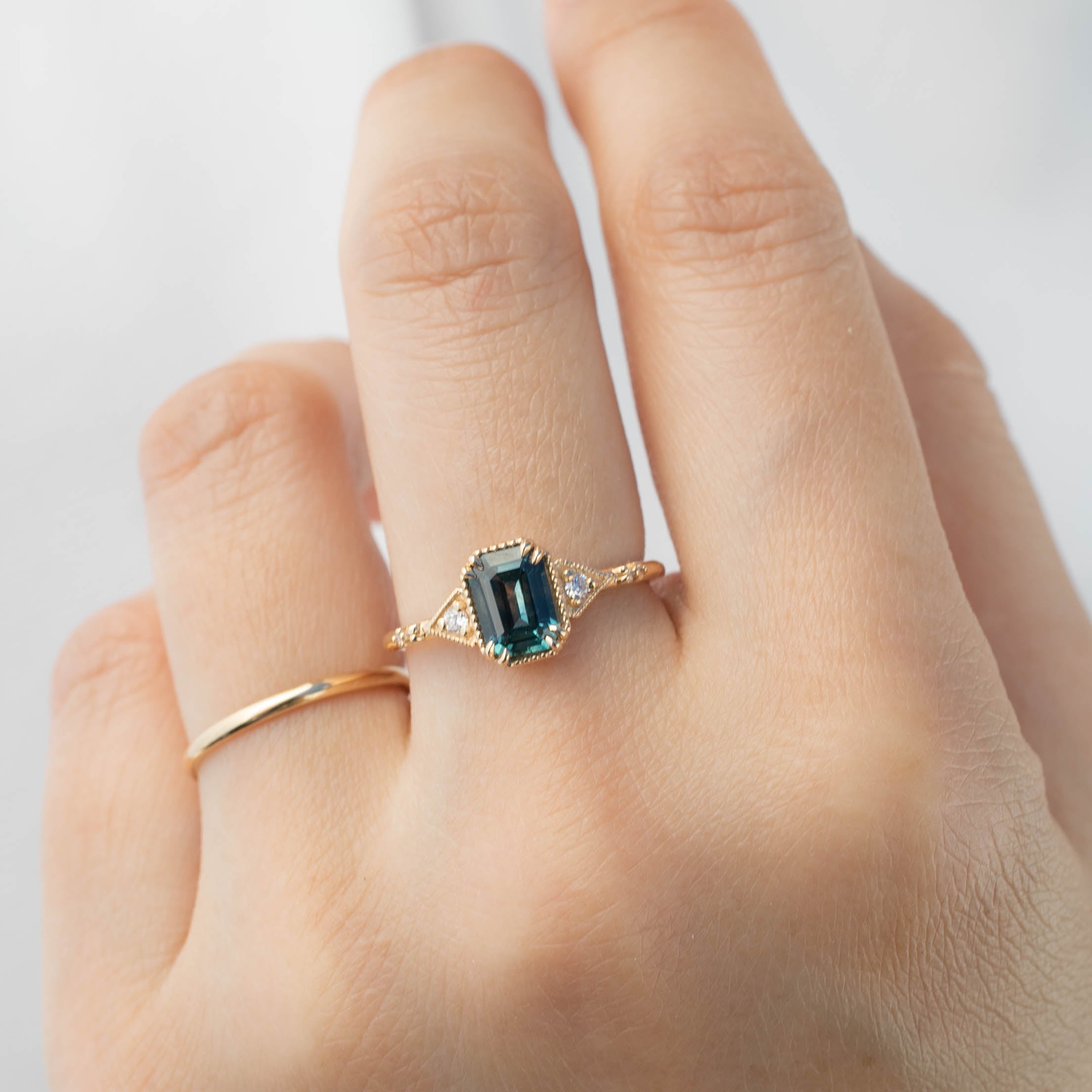 Agatha Ring - 1.23ct Montana Sapphire (One of a kind)
