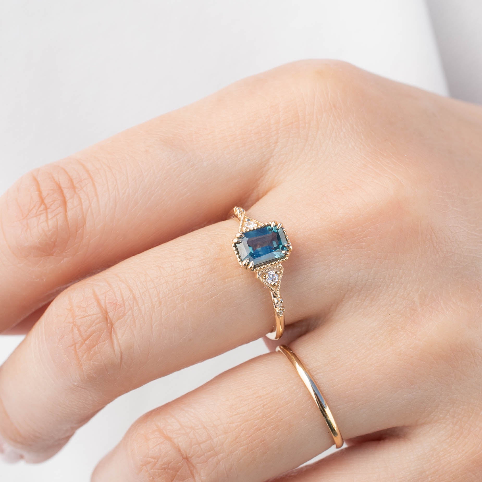 Agatha Ring - 1.23ct Montana Sapphire (One of a kind)