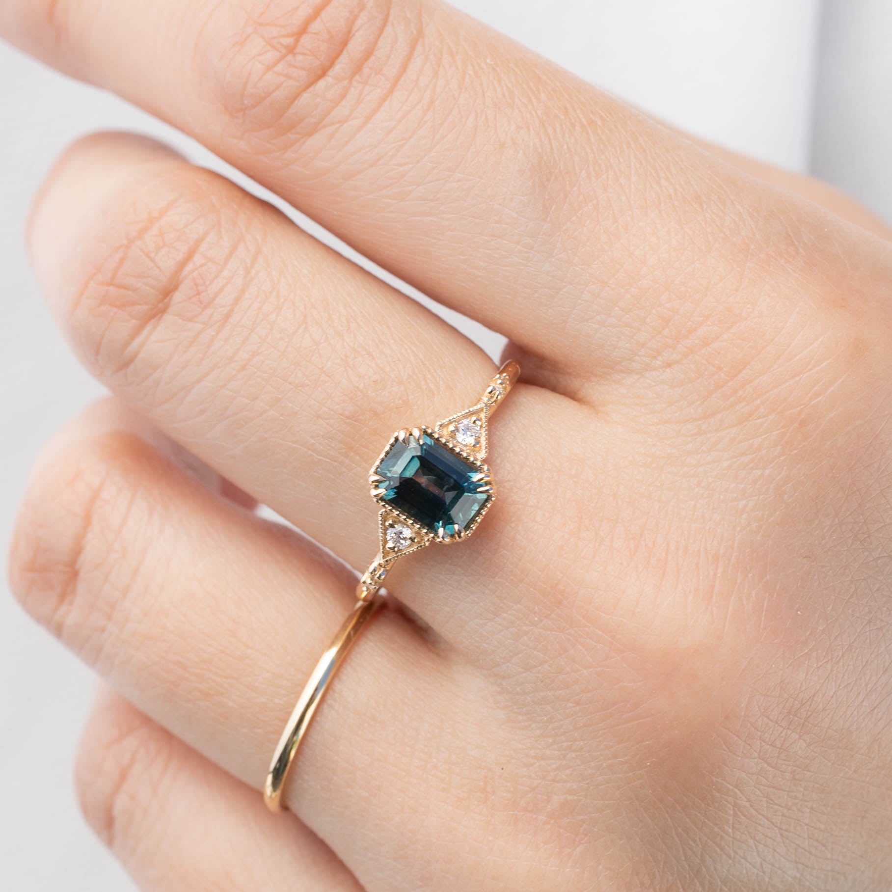 Agatha Ring - 1.23ct Montana Sapphire (One of a kind)