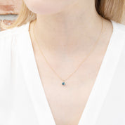 Alice Necklace 5mm Montana Sapphire (One of a kind)