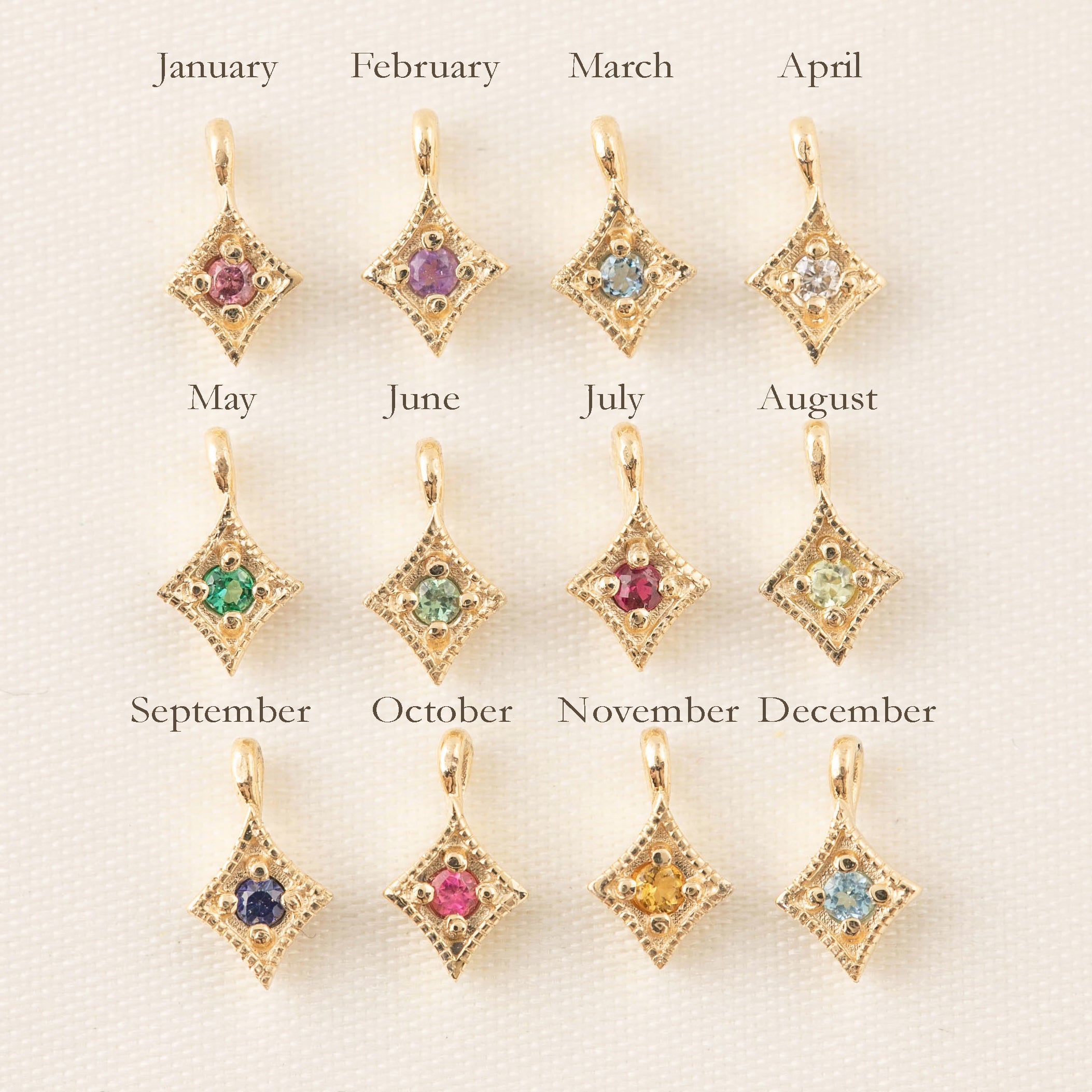 Birthstone Star Charm (Add-ons)