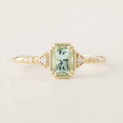Agatha Ring - 0.63ct Mint Tourmaline (One of a kind)