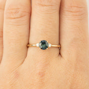 Sofia Ring - 0.75ct Queensland Peacock Sapphire (One of a kind)