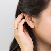 ハートピアス　ダイアモンド