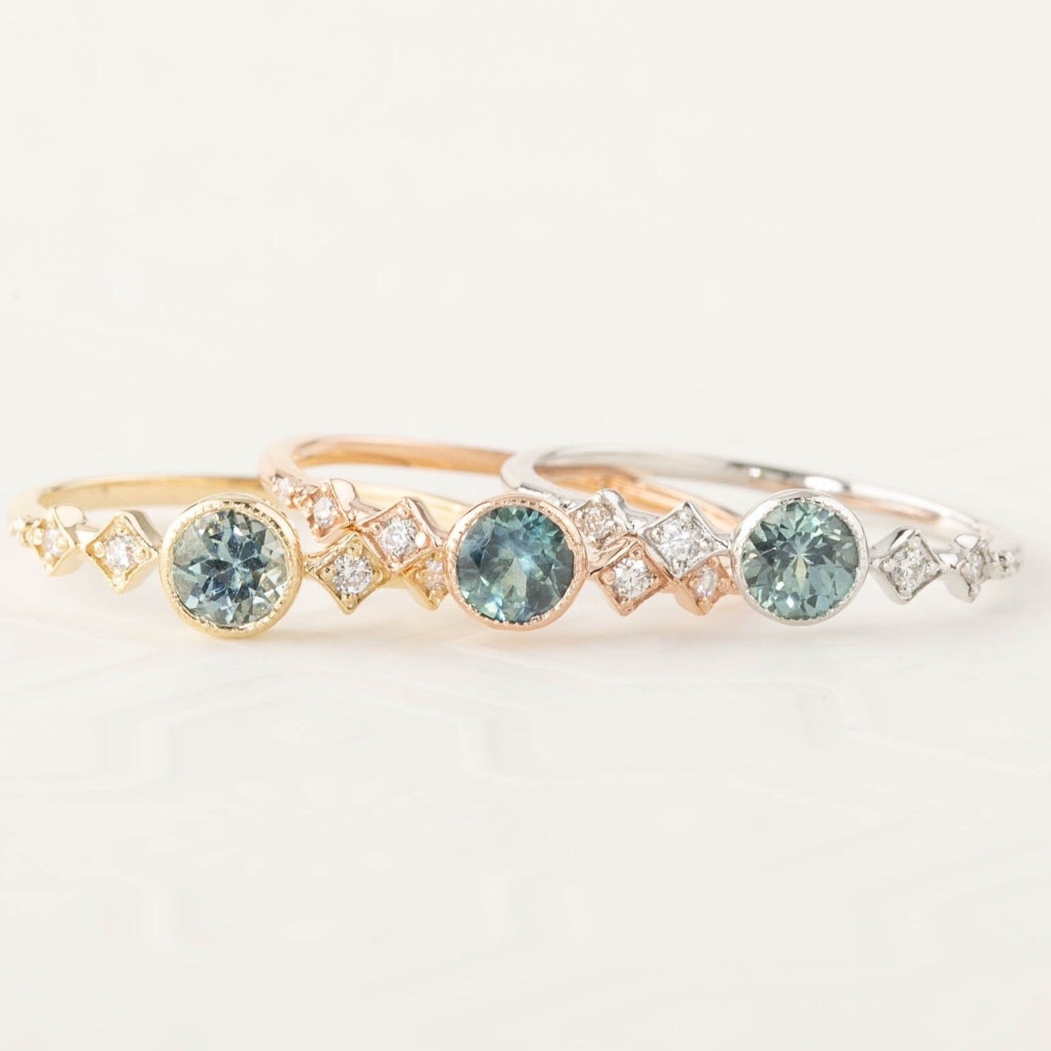 Celeste Ring, 0.45ct Montana Sapphire of your choice