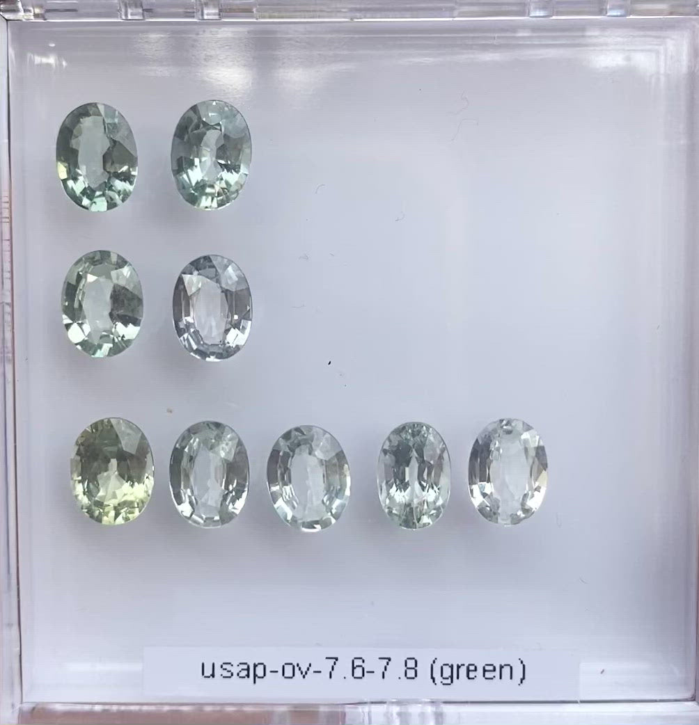 7.6-7.8mm 非加熱 グリーンサファイア マダガスカル産