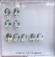 7.6-7.8mm 非加熱 グリーンサファイア マダガスカル産