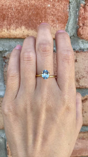 1.3ct Oval Cut Aqua Blue Montana Sapphire SO157