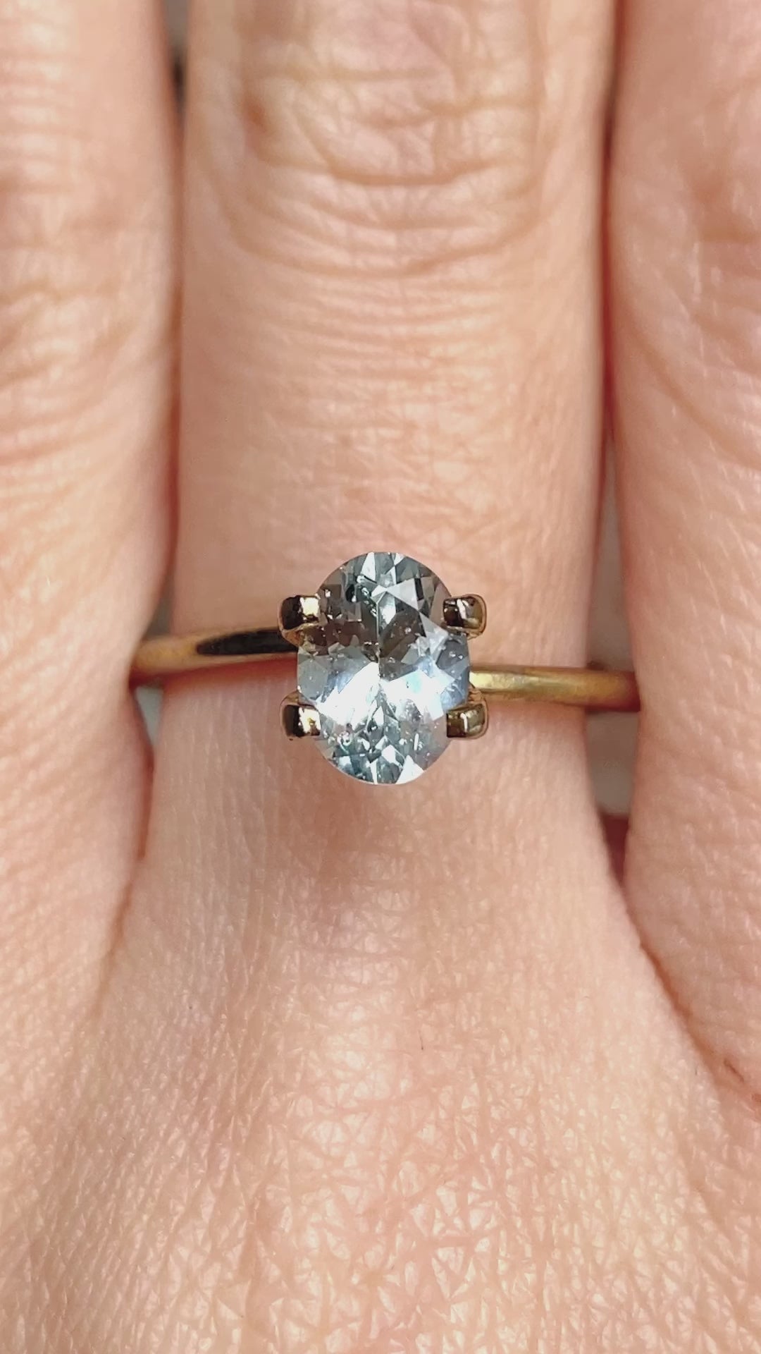1.32ct Oval Cut Light Blue Montana Sapphire SO355