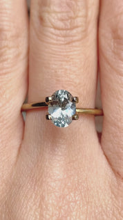 1.32ct Oval Cut Light Blue Montana Sapphire SO355