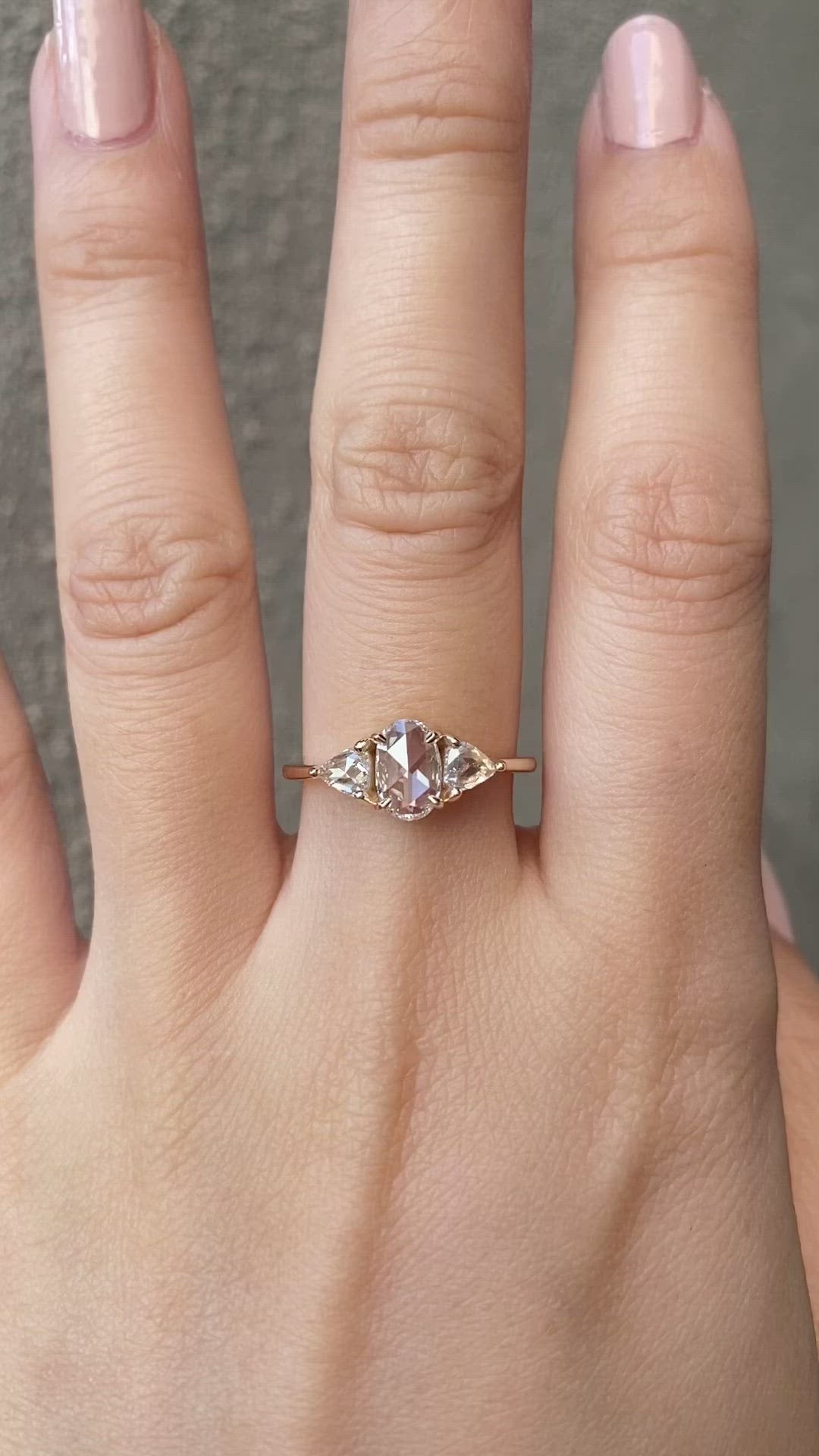 マディソンリング　ローズカットダイヤモンド　0.56ct