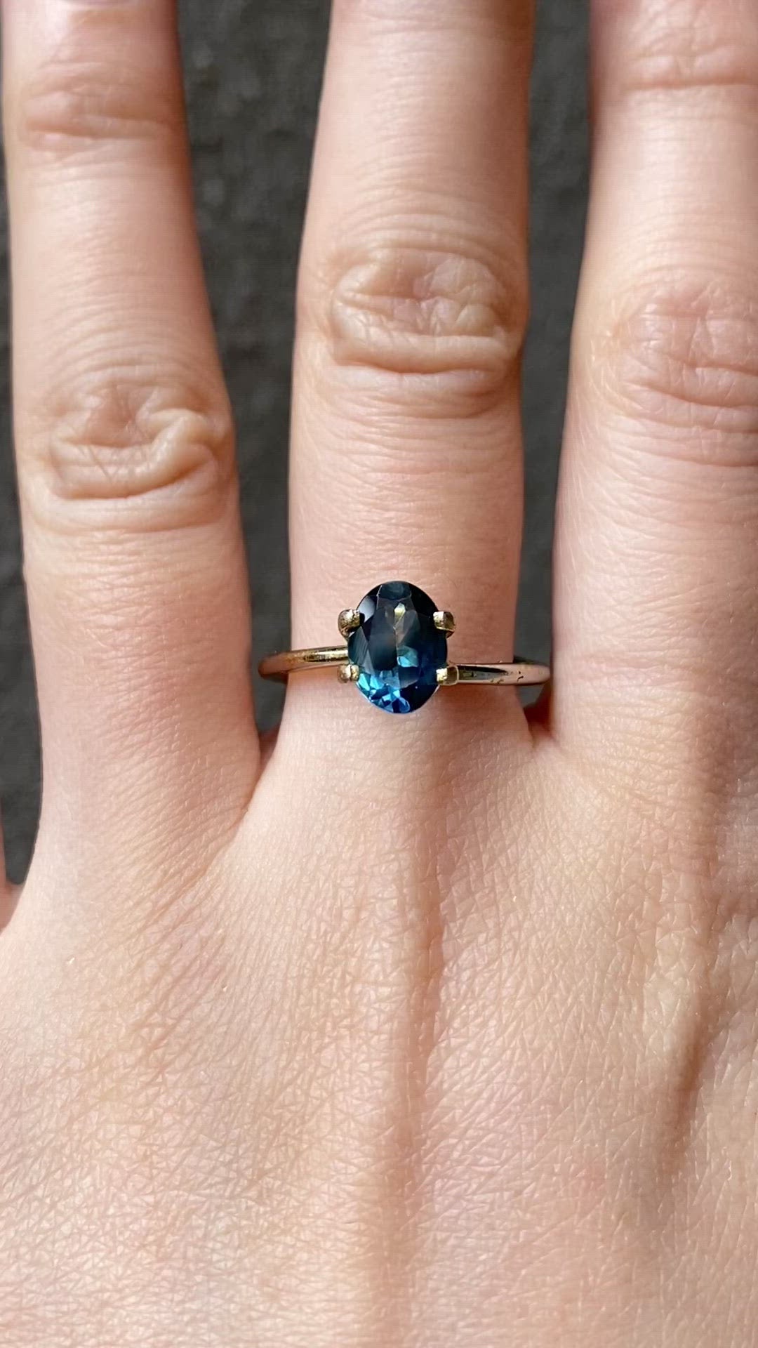 1.62ct Oval Cut Teal Blue Montana Sapphire