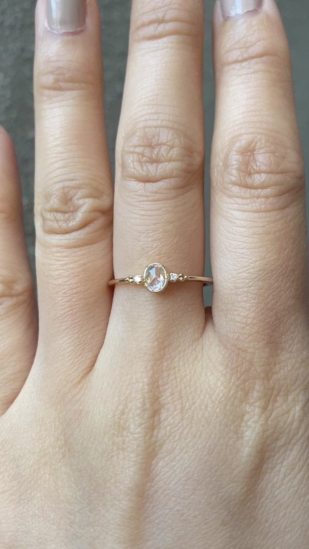 エステルリング　ローズカットダイヤモンド　0.26ct