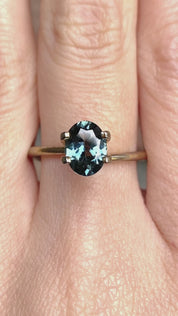 1.48ct Oval Cut Teal Umba Sapphire SO359