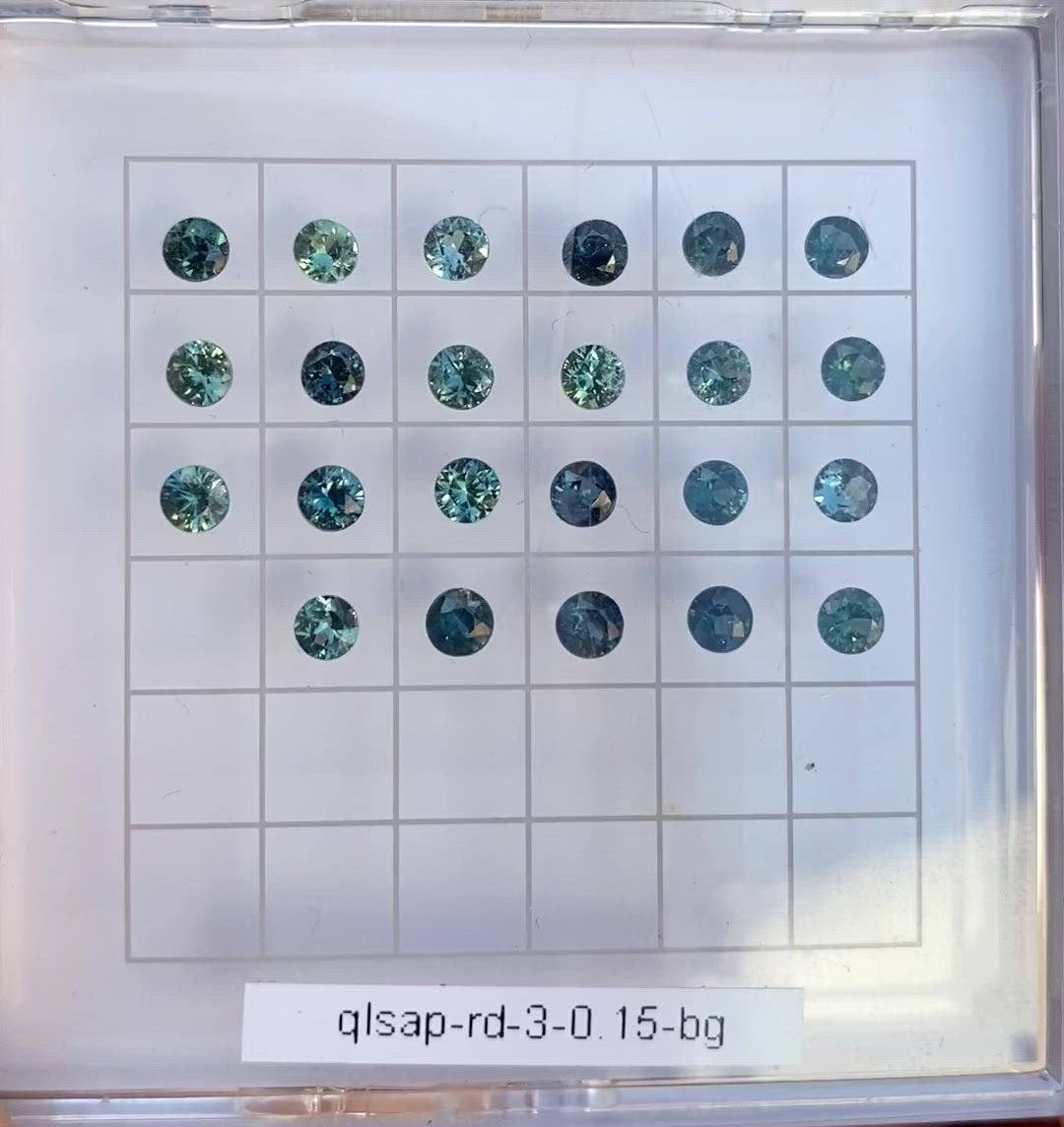 0.15ct Calibrated Round Queensland Sapphires (3.0mm)