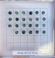0.15ct Calibrated Round Queensland Sapphires (3.0mm)