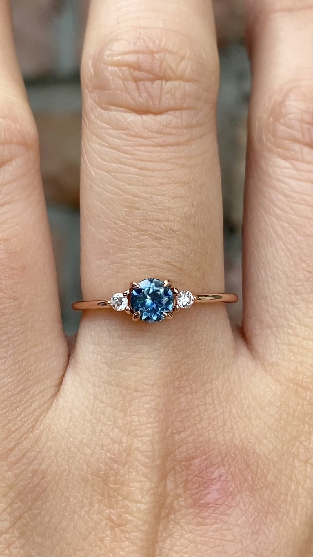 Emilie Ring, 0.60ct Montana Sapphire of your choice