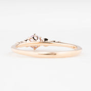 Estel Fleur Ring, 0.30ct Purplish Madagascar Sapphire