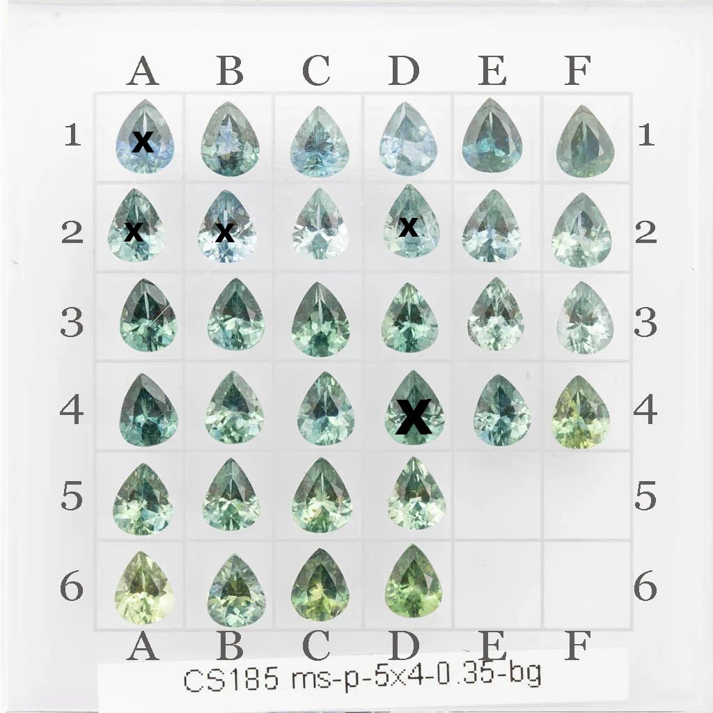 0.35ct Calibrated Pear Montana Sapphire (5x4mm) CS185