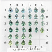 0.35ct Calibrated Pear Montana Sapphire (5x4mm) CS185