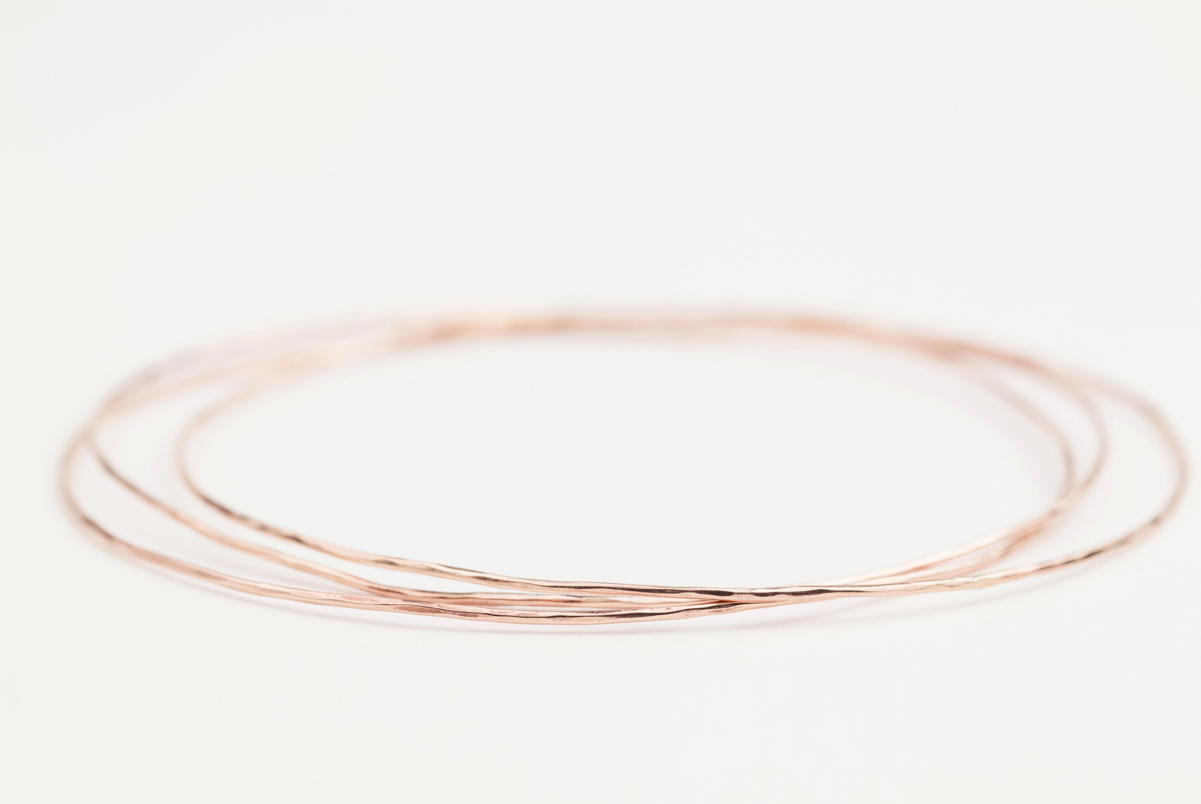 Gold Streaks Hammered Bangle (Set of 3 bangles)