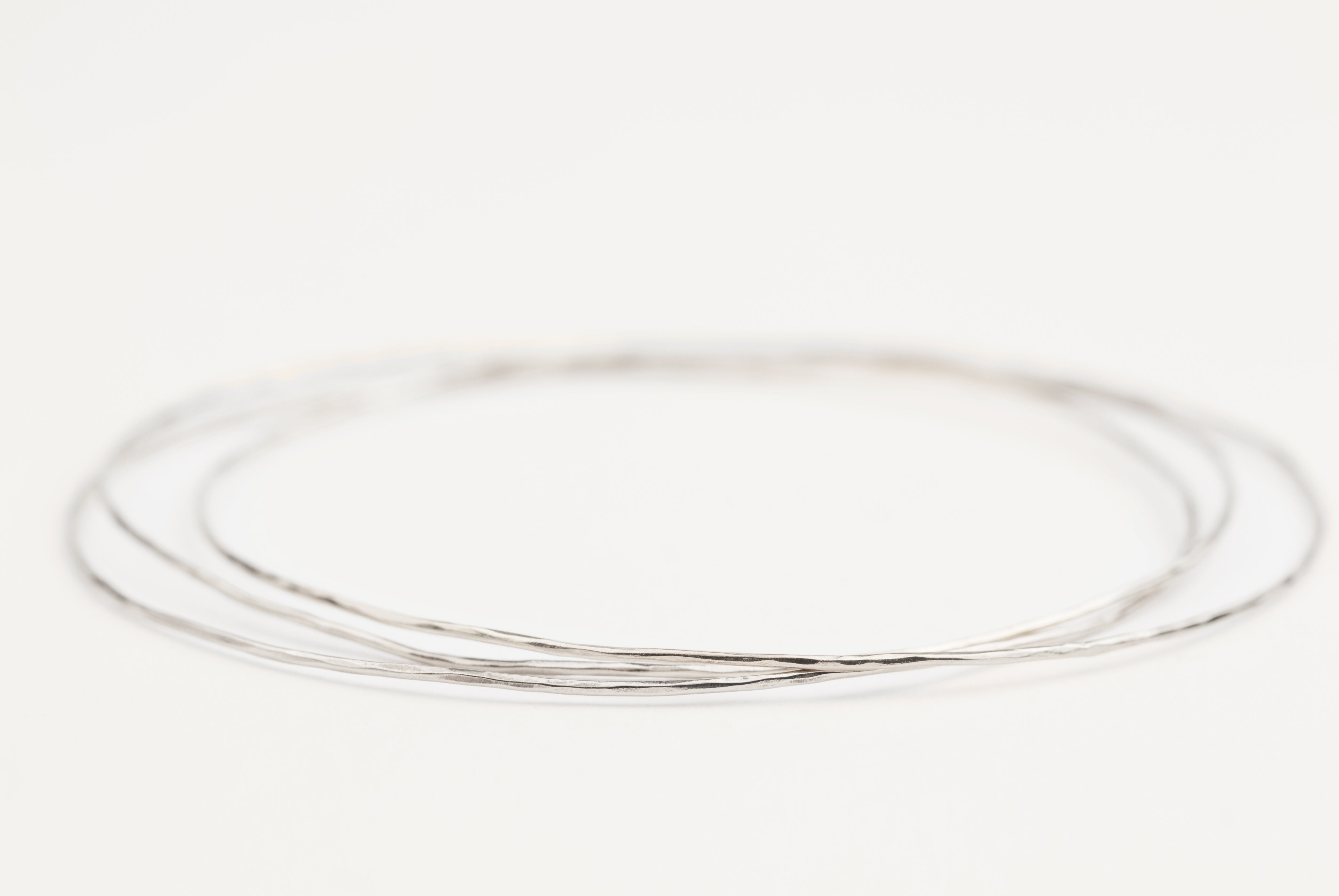 Gold Streaks Hammered Bangle (Set of 3 bangles)