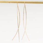 Gold Streaks Swing Earrings