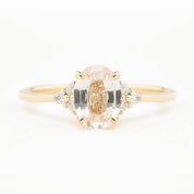 【即日配送】テレサリング ・1.44ct・非加熱マダガスカル産ライトピーチサファイア・K14YG