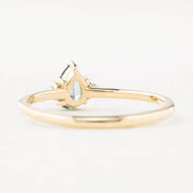 Emilie Ring 6mm 0.55ct Blue Montana Sapphire 14K Yellow Gold