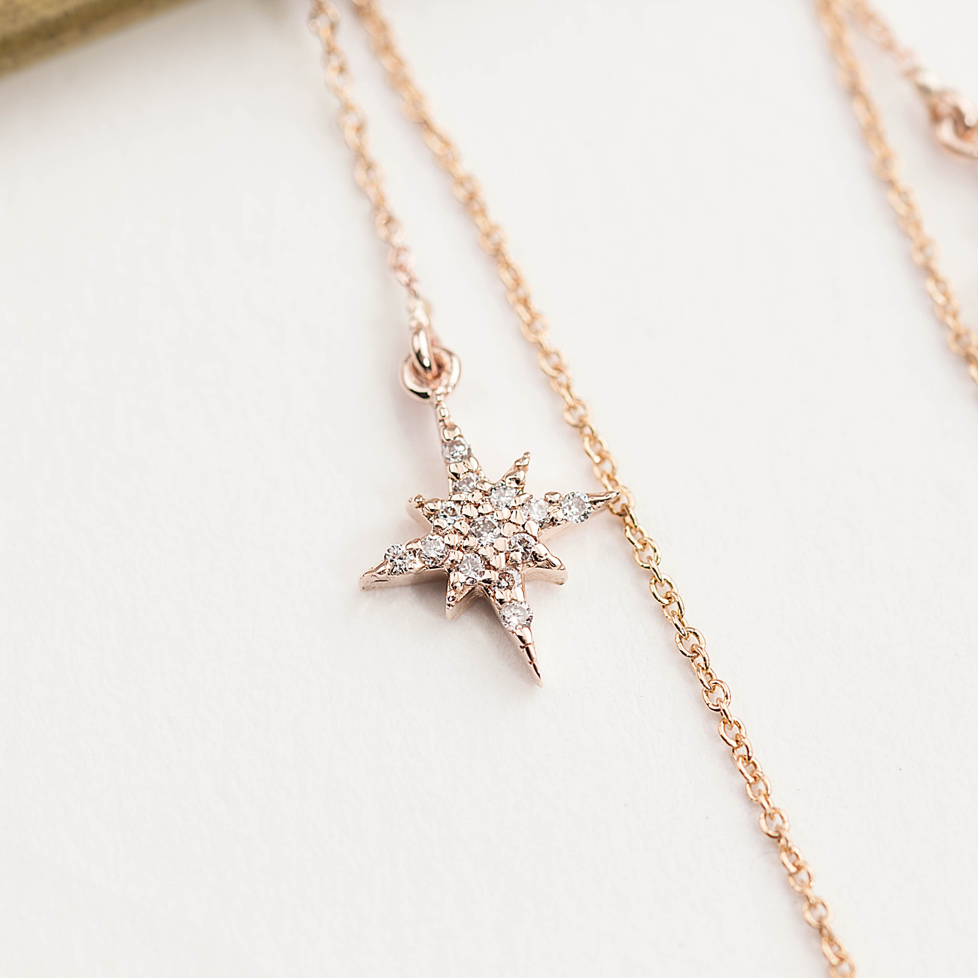 Starburst Diamond Threader Earrings