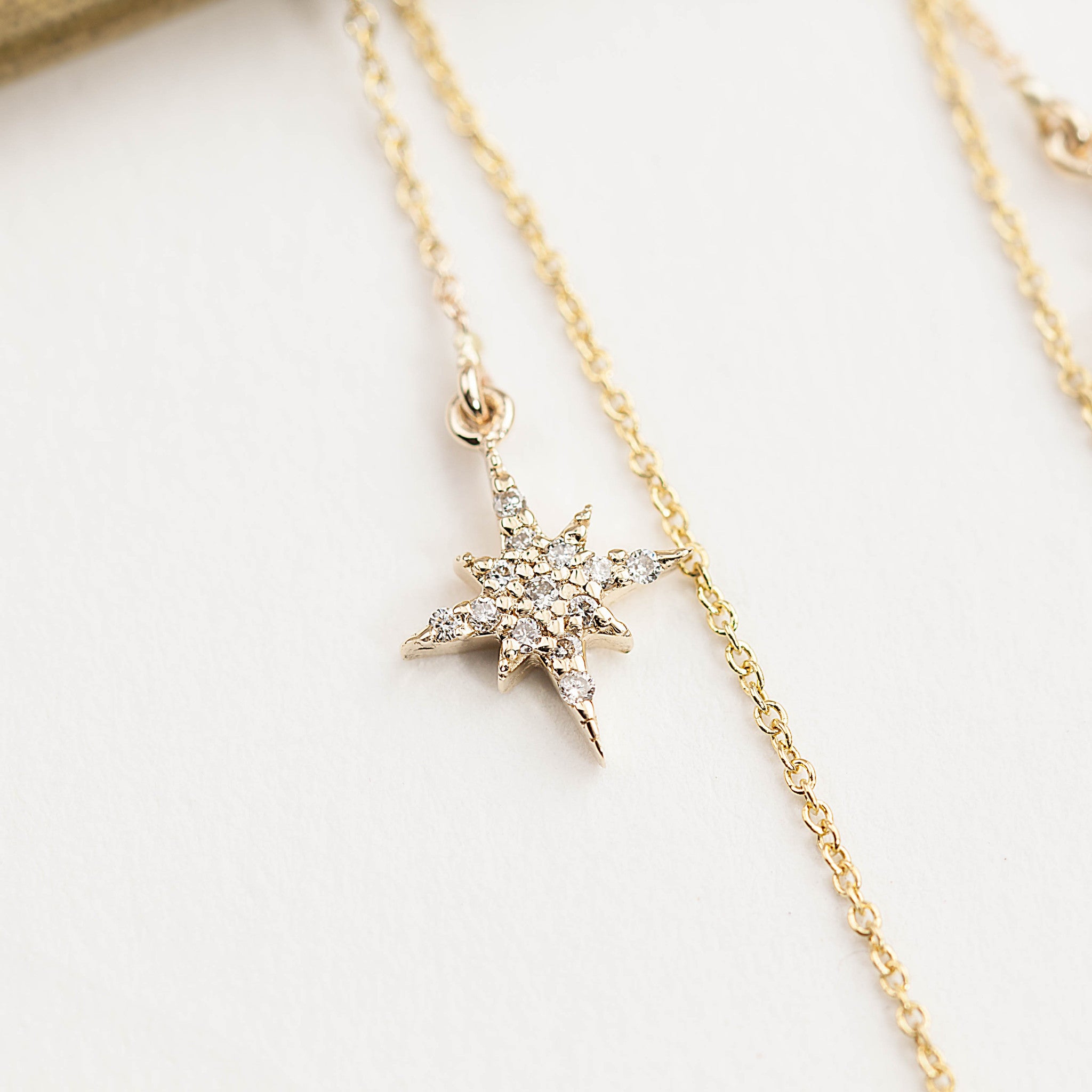 Starburst Diamond Threader Earrings