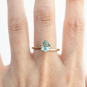 1.27ct Pear Cut Light Green Montana Sapphire SF171