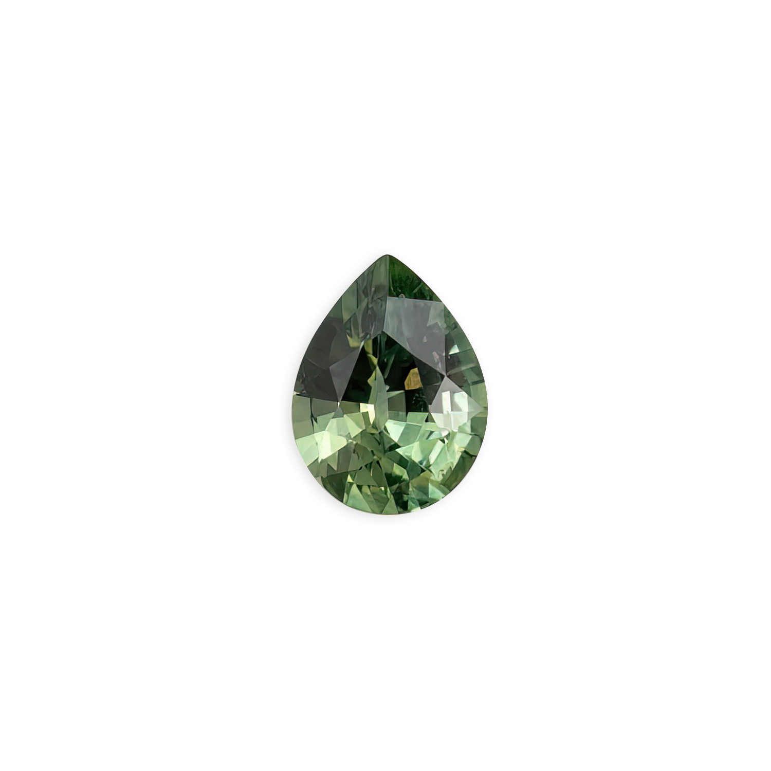 1.09ct Pear Cut Light Green Montana Sapphire SF170