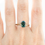 2.1ct Emerald Cut Green Madagascar Sapphire SF228