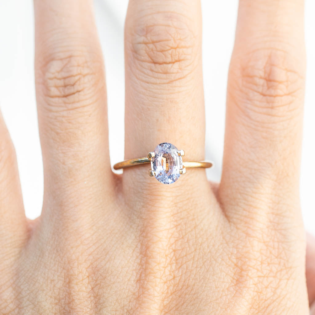 1.41ct Oval Cut Lavender Madagascar Sapphire SO324