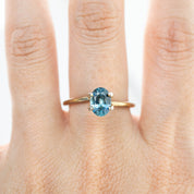 1.34ct Oval Cut Blue Montana Sapphire SO328