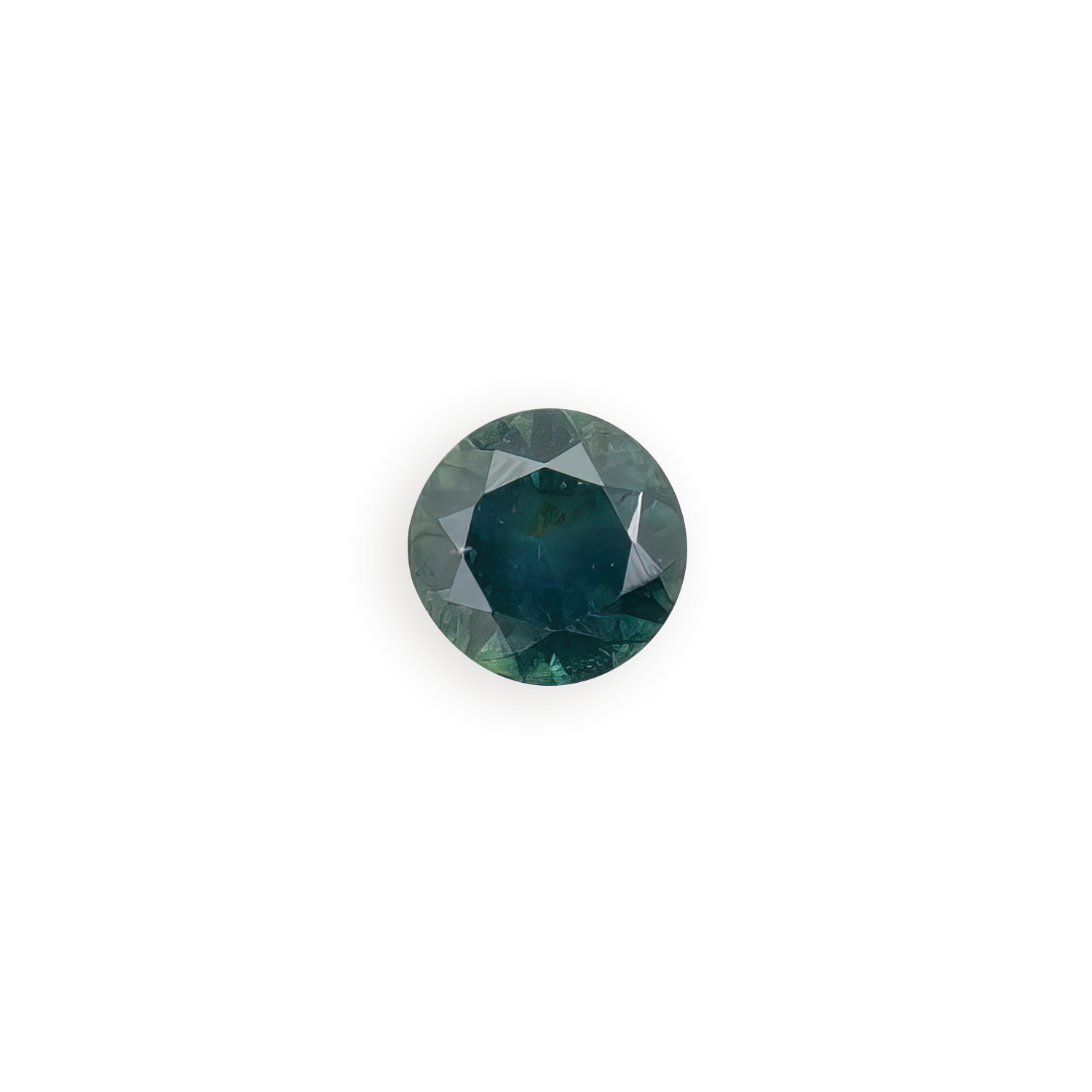 1.21ct Round Cut Peacock Green Montana Sapphire SR183