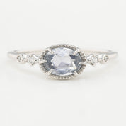 【即日配送】ステラリング ・0.80ct・非加熱ブルーサファイア・K14WG