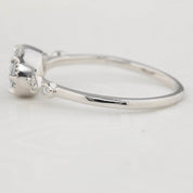 【即日配送】ステラリング ・0.80ct・非加熱ブルーサファイア・K14WG