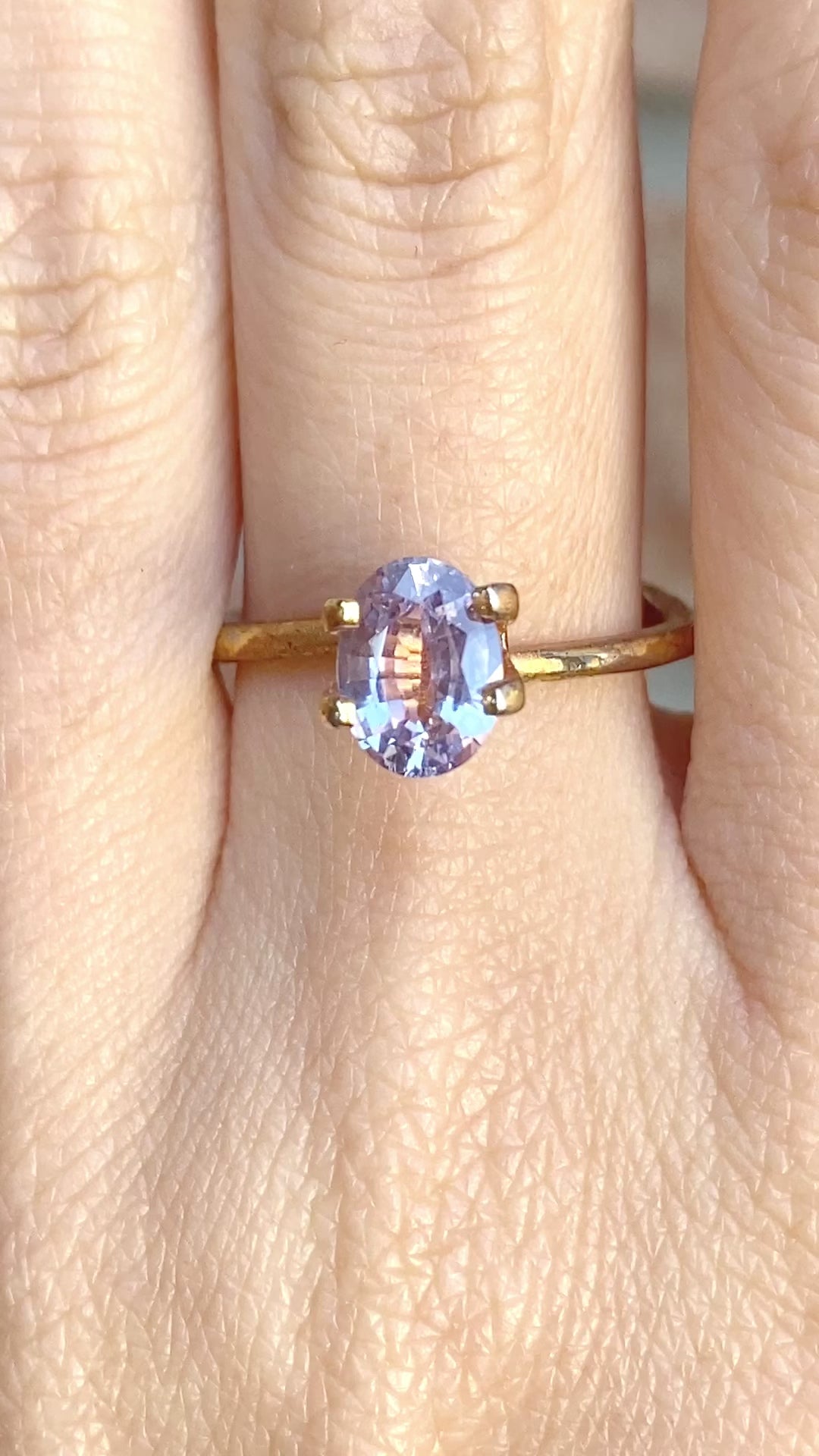1.41ct Oval Cut Lavender Madagascar Sapphire SO324