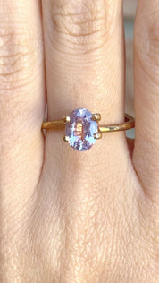 1.41ct Oval Cut Lavender Madagascar Sapphire SO324