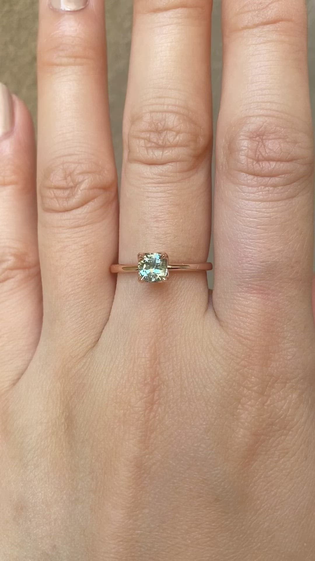 Sara Ring, 0.71ct Montana Sapphire