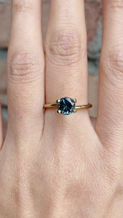 1.1ct Round Cut Blue Green Queensland Sapphire SR126