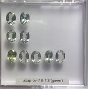 7.6-7.8mm 非加熱 グリーンサファイア マダガスカル産