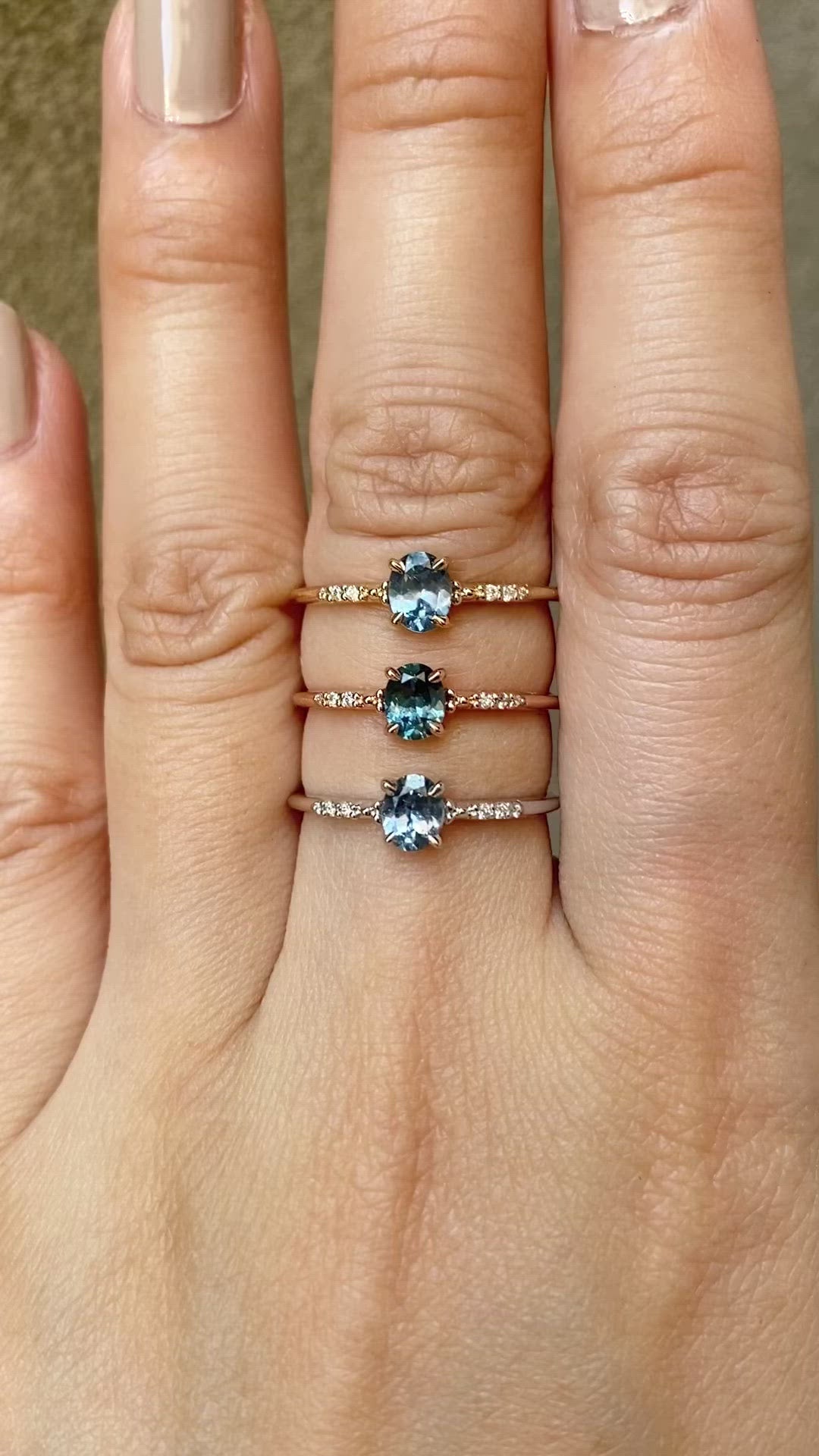 Eloise Ring, 0.45ct Montana Sapphire