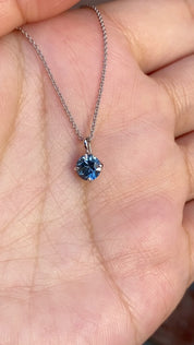 Alice Charm Necklace, Montana Sapphire
