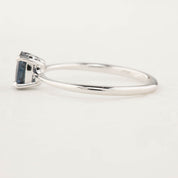 【即日配送】ニナリング ・0.7ct・オーストラリア産ブルーサファイア・K14WG