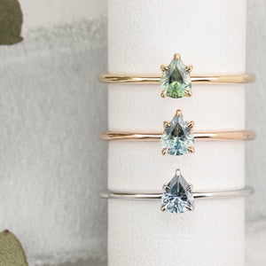 【即日配送】サラリング ・0.45ct・加熱モンタナ産サファイア・K14YG