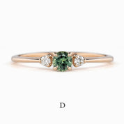 Sofia Ring 4mm 0.30ct Queensland Sapphire 14k Gold